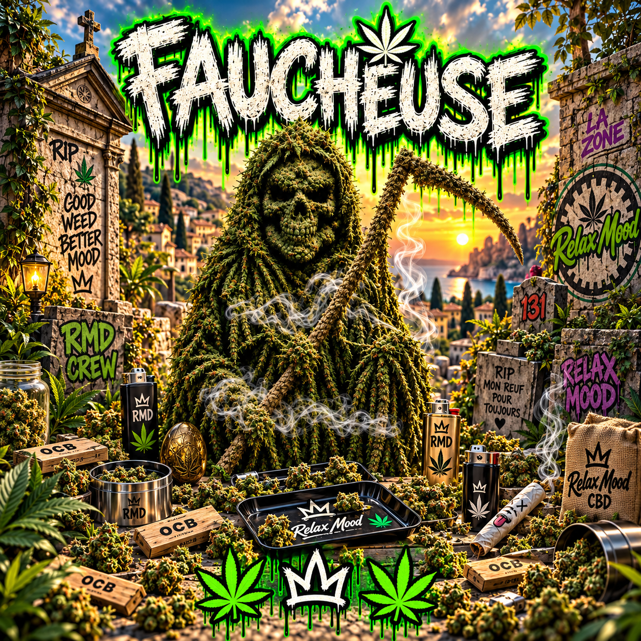 La Faucheuse fleur CBD puissante RMD 10%