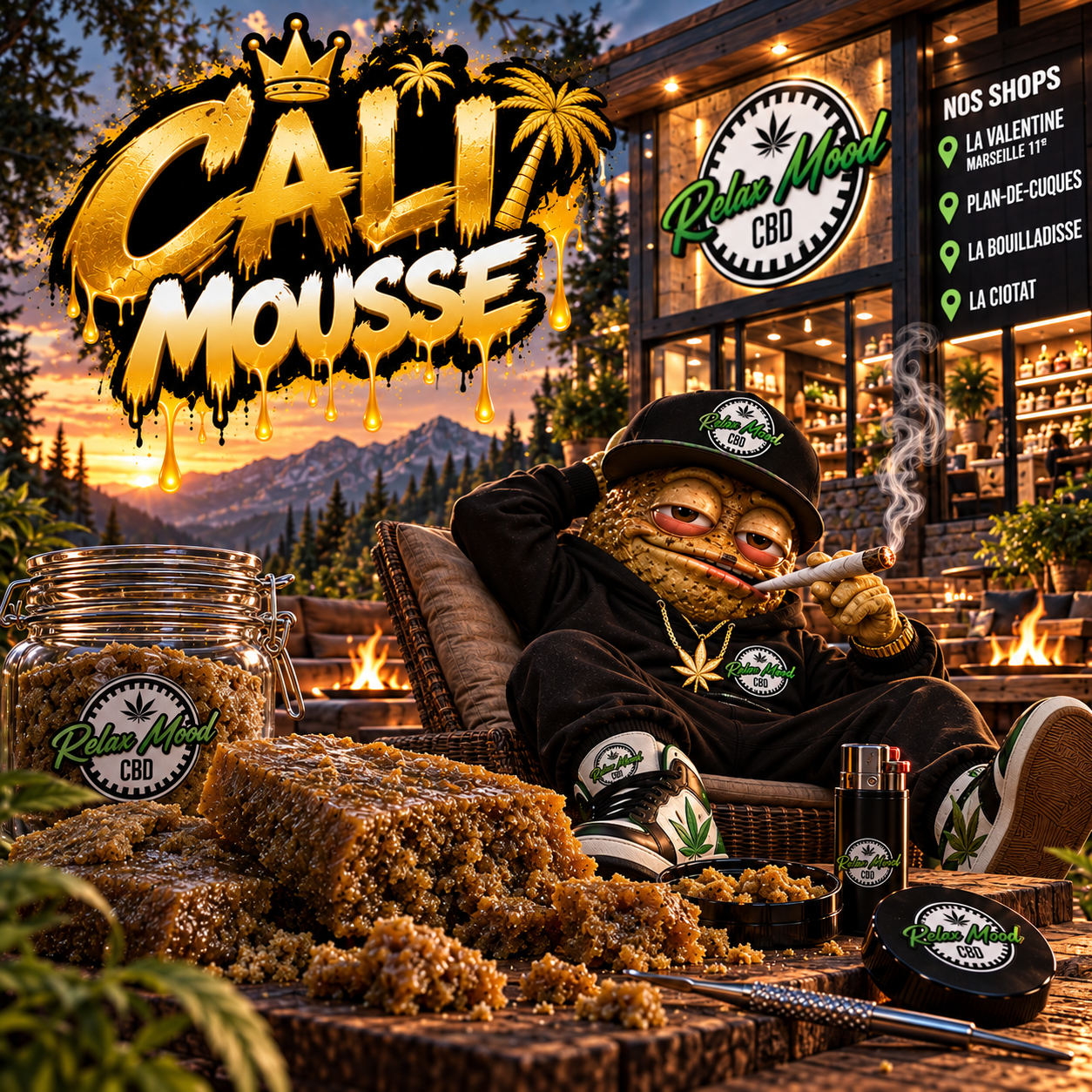 Cali Mousse RMD Relax Mood, résine mousseuse