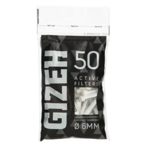 FILTRE GIZEH CHARBON ACTIF 6MM COCO PAR 50