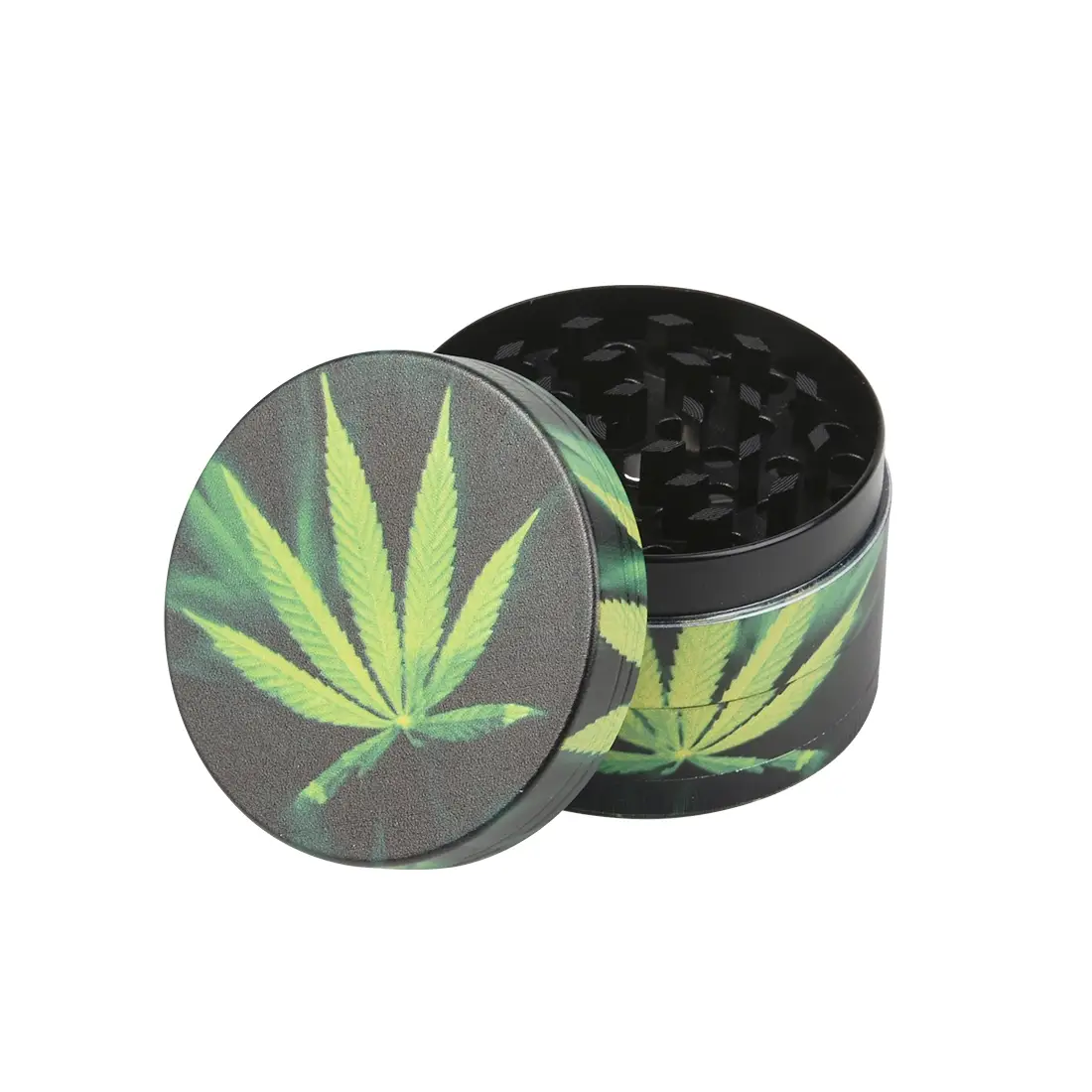 GRINDER GREEN LEAF 4 PARTIES 50MM – Image 2